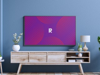 Televisión en una sala de estar