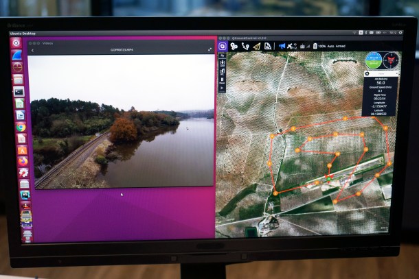 Drones 5G para controlar las vías del tren